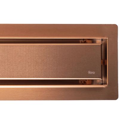REA-G4802 - Linjär avloppsränna NEOX PRO 80 cm borstad koppar