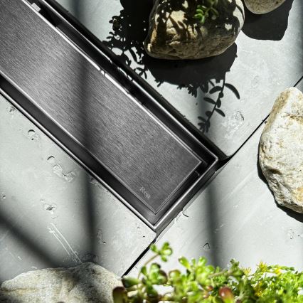 REA-G5806 - NEOX PRO avloppsränna 50 cm, nickel