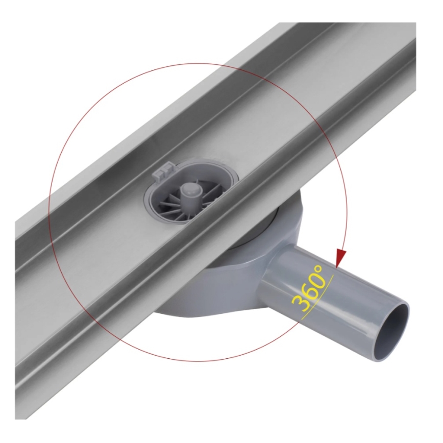 REA-G5808 - Avloppsränna NEOX PRO 70 cm rostfritt stål