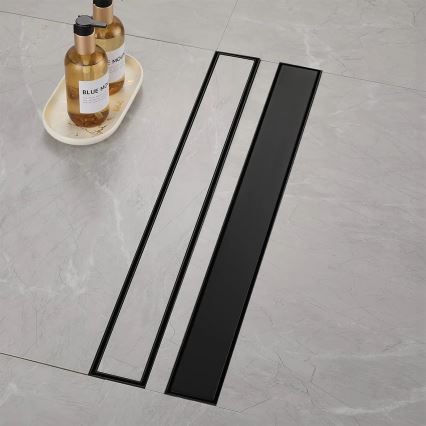 REA-G6602 - Linjär avloppsränna PURE NEOX 70 cm, matt svart