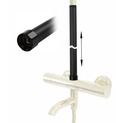 REA-K0880 - Förlängningsstång för dusch-/badkarsset 51,5 cm matt svart