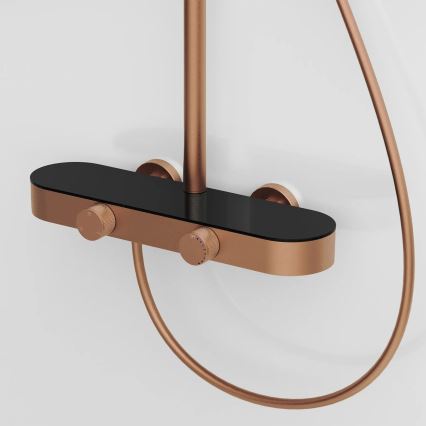 REA-P0362 - Duschset med blandare CREO i borstad koppar