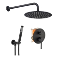 REA-P4100 - Duschset med infälld blandare LUNGO svart
