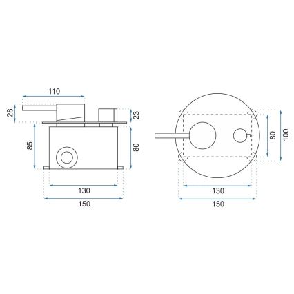REA-P4100 - Duschset med infälld blandare LUNGO svart