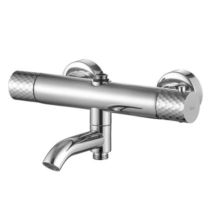 REA-P5961 - Duschset med termostatblandare LUNGO DIAMOND i polerad krom