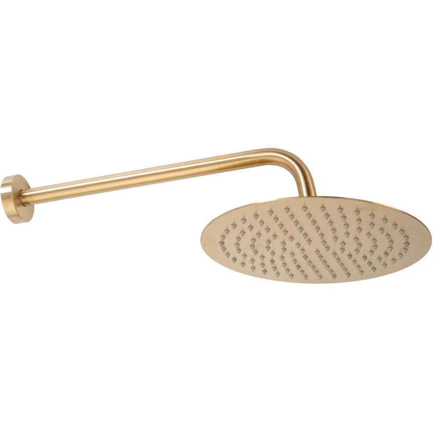 REA-P6609 - Duschset med infälld LUNGO-blandare, borstad guldfinish
