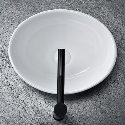 REA-U0133 - Tvättställ för bänkskiva SOFIA 34,5 x 41 cm, keramik, blank vit