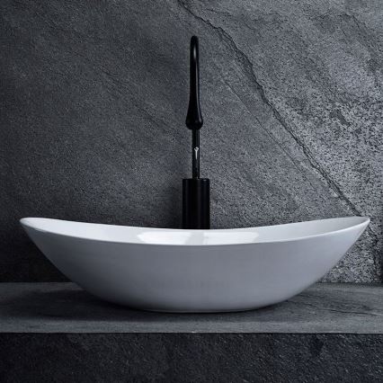 REA-U0441 - Tvättställ för bänkskiva ROYAL 35,5x61,5 cm keramik/blank vit