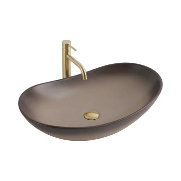 REA-U0626 - Tvättställ för bänkskiva ROYAL 36x62 cm keramik/brun