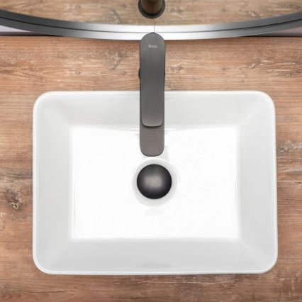 REA-U0952 - Tvättställ för bänkskiva ANITA MINI 31 x 41 cm, keramik/blank vit