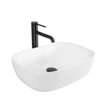 REA-U4001 - Tvättställ för bänkskiva BELINDA 33,5 x 46,5 cm, keramik/matt vit