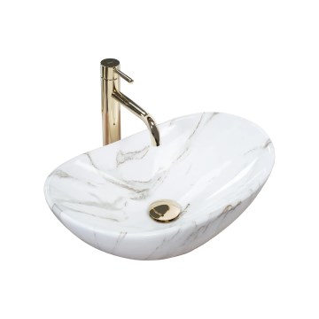 REA-U5063 - Handfat för bänkskiva ROYAL MINI 30x47 cm keramik/vit/stenimitation