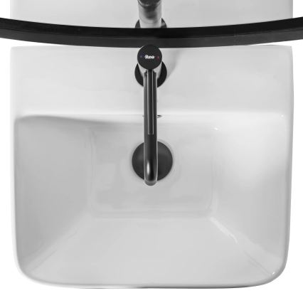 REA-U5637 - Fristående handfat ARIS 37,5x44 cm keramik/blank vit