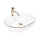 REA-U6211 - Tvättställ för bänkskiva CLEO 41x60,5 cm keramik/vit/guld