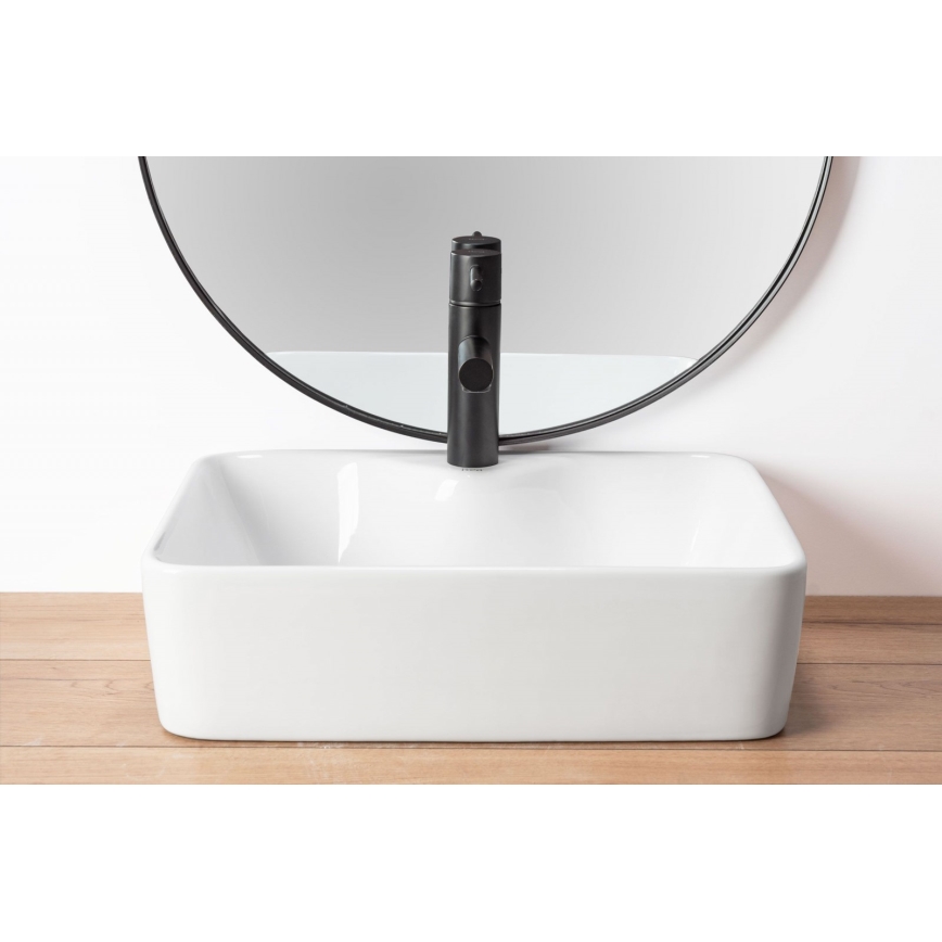REA-U6524 - Tvättställ för bänkskiva KELLY 38x49 cm keramik/blank vit