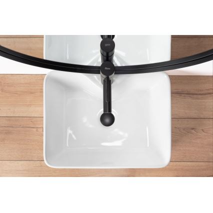 REA-U6524 - Tvättställ för bänkskiva KELLY 38x49 cm keramik/blank vit