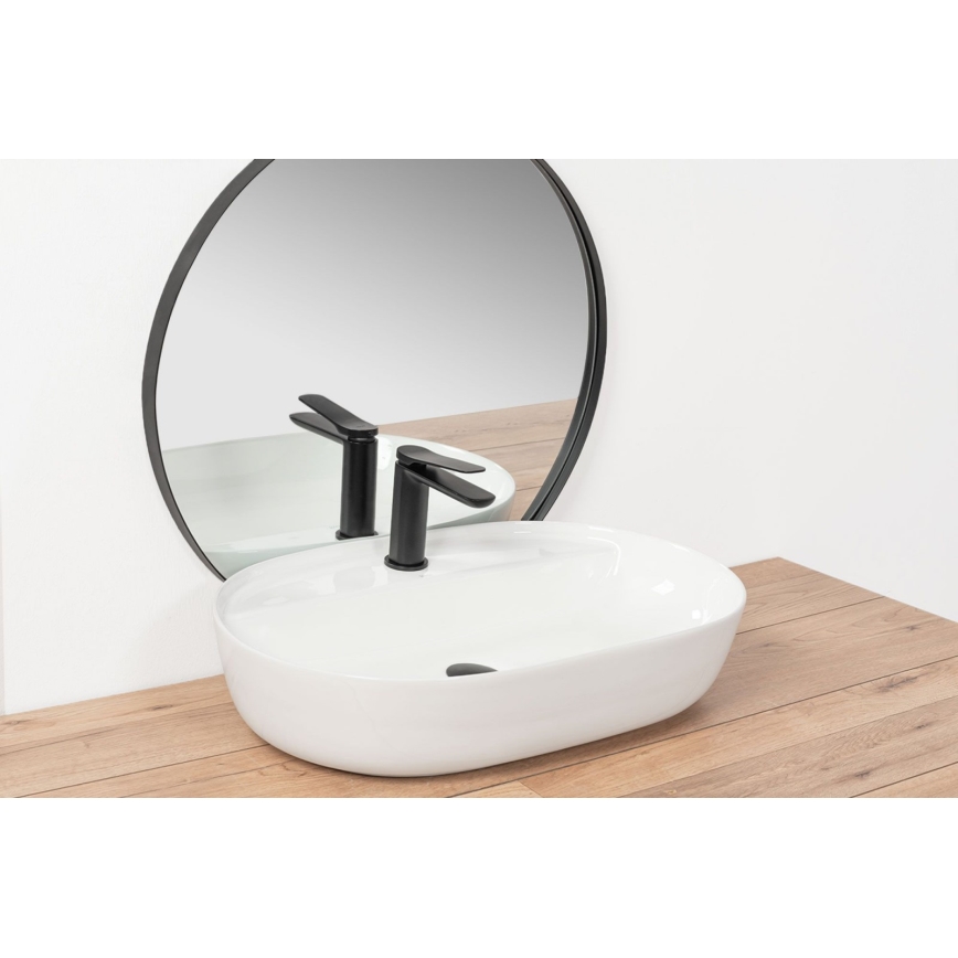 REA-U7900 - Tvättställ för bänkskiva AURA 40,5x60,5 cm keramik/högblank vit
