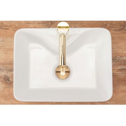 REA-U8196 - Tvättställ för bänkskiva KELLY MINI 31x41 cm keramik/blank vit