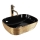 REA-U8780 - Tvättställ för bänkskiva BELINDA 33x46,5 cm keramik/svart/guld