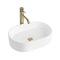 REA-U9249 - Tvättställ för bänkskiva NADIA 32x46 cm keramik/blank vit