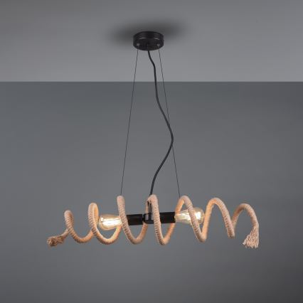 Reality - Ljuskrona med upphängningsrem ARI 2xE27/10W/230V