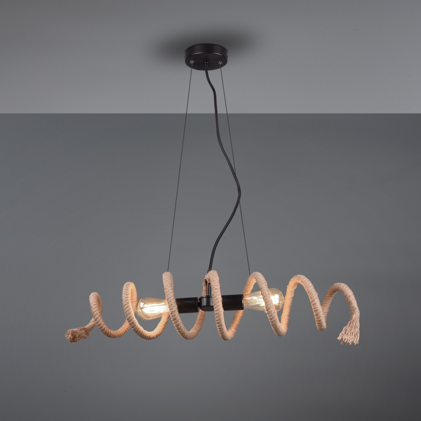 Reality - Ljuskrona med upphängningsrem ARI 2xE27/10W/230V