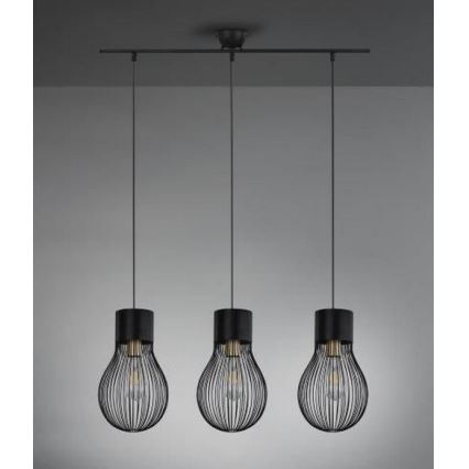 Reality - Ljuskrona med upphängningsrem DAVE 3xE27/40W/230V