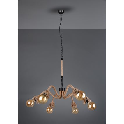 Reality - Ljuskrona på kedja ALVA 6xE27/10W/230V