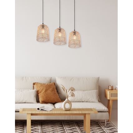 Reality - Pendellampa LOVIS 3x E27/40W/230V, svart