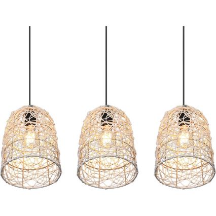 Reality - Pendellampa LOVIS 3x E27/40W/230V, svart