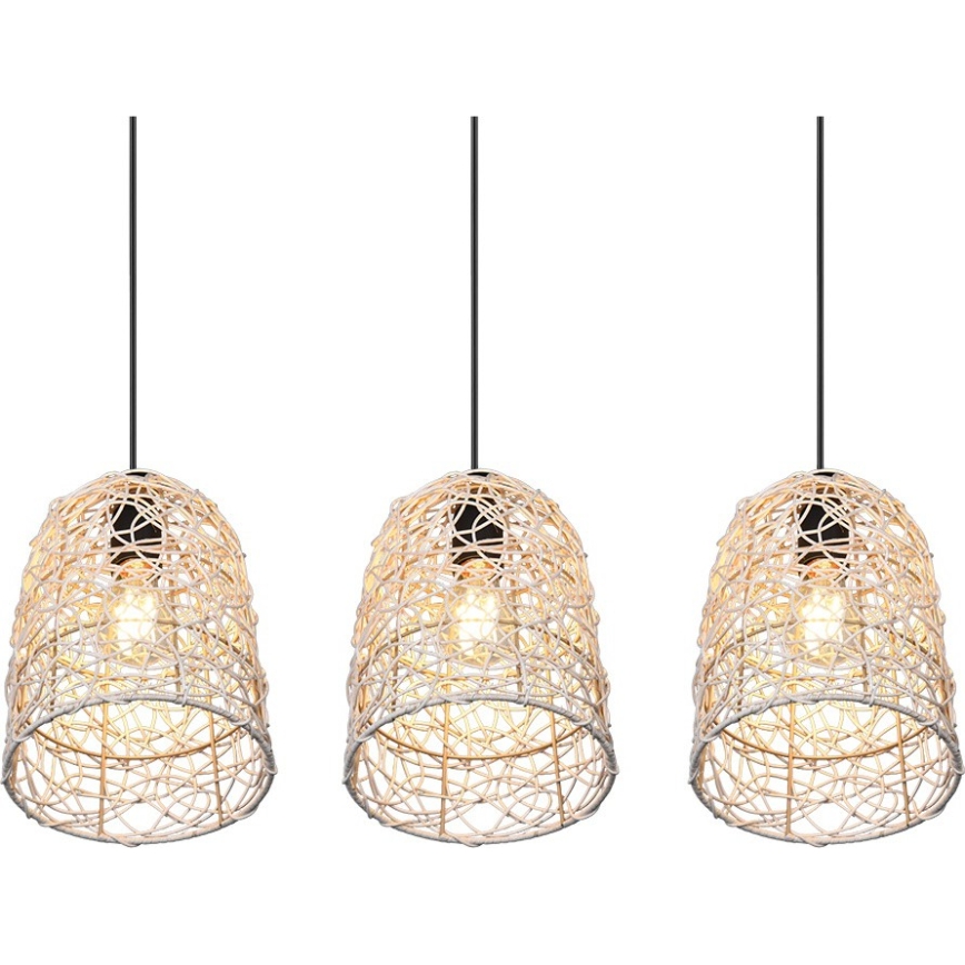 Reality - Pendellampa LOVIS 3x E27/40W/230V, svart