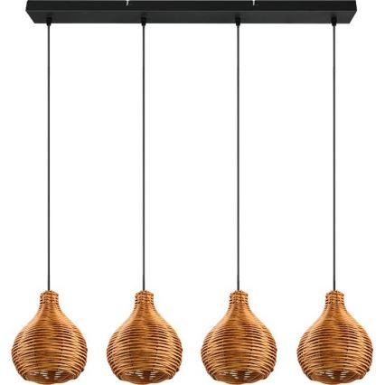 Reality - Pendellampa med kabel SPROUT 3xE14/40W/230V brun/rotting