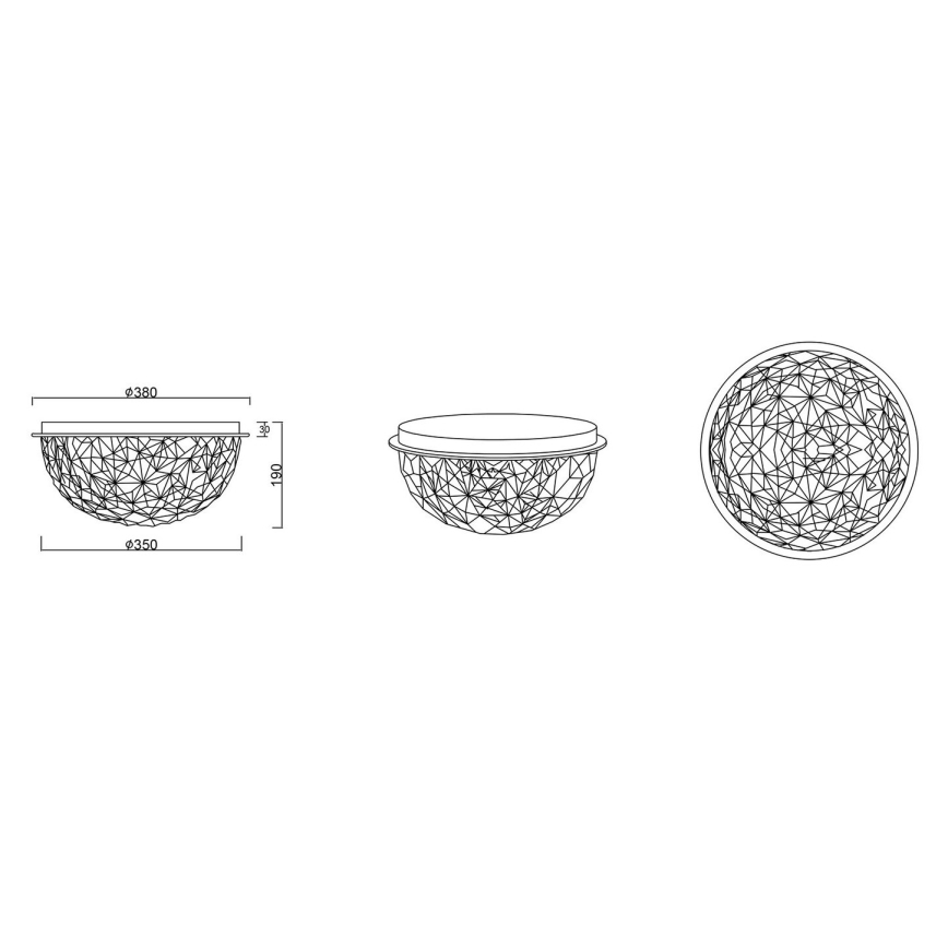 Reality - Taklampa TRITON 3xE14/10W/230V