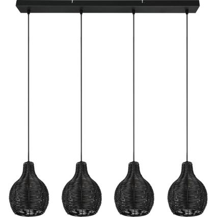 Reality - Takpendel SPROUT 4xE14/30W/230V svart/rotting