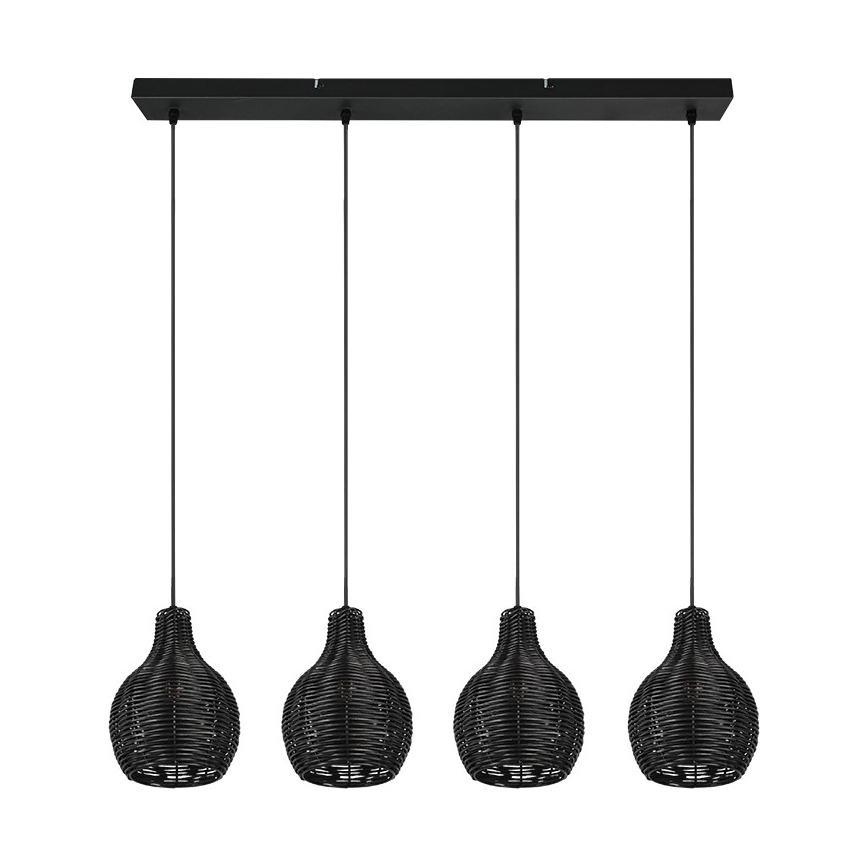 Reality - Takpendel SPROUT 4xE14/30W/230V svart/rotting