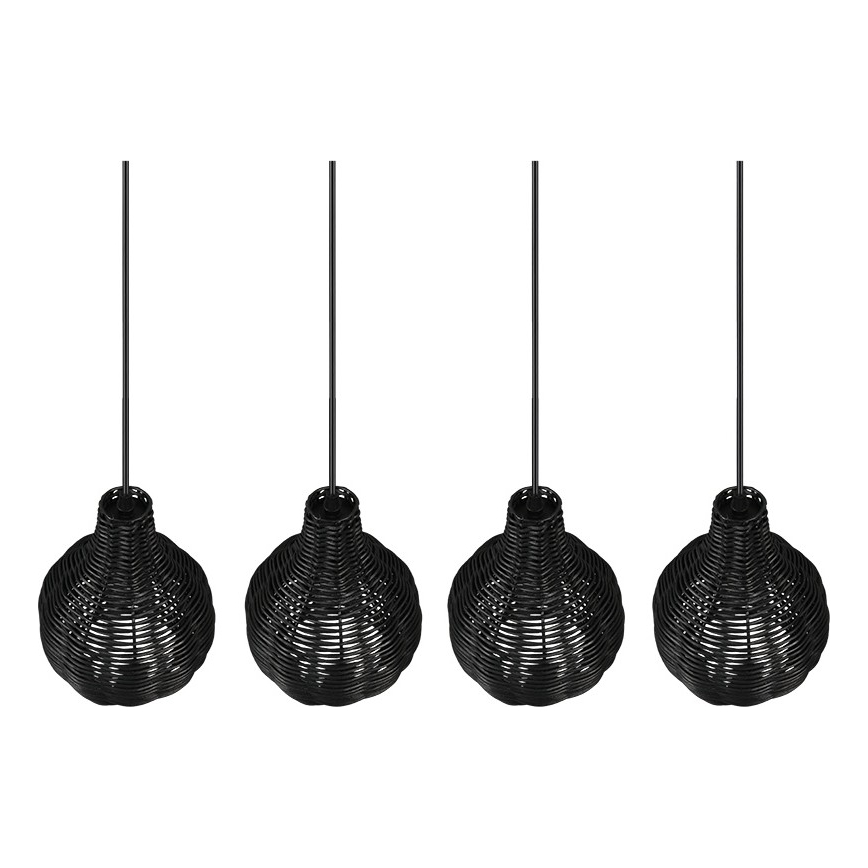 Reality - Takpendel SPROUT 4xE14/30W/230V svart/rotting