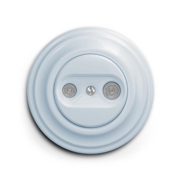 Reblig - Retro abonnentuttag TV+R (änduttag) med ram, blå