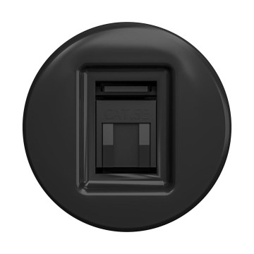 Reblig - Retro datauttag, ramlöst, svart
