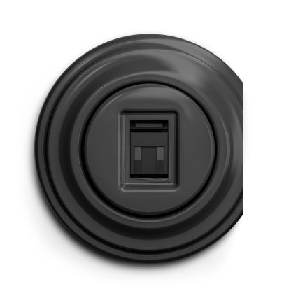 Reblig - Retro datauttag utan ram, antracit