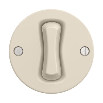 Reblig - Retro korsbrytare utan ram nr. 7 beige