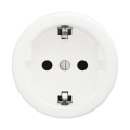 Reblig - Retro ramfritt vägguttag för hemmet SCHUKO 230V/16A snövitt