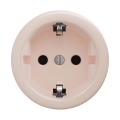 Reblig - Retro vägguttag utan ram för hem SCHUKO 230V/16A gammalrosa