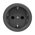 Reblig - Retro vägguttag utan ram SCHUKO 230V/16A antracit