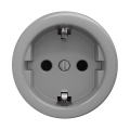 Reblig - Retro vägguttag utan ram SCHUKO 230V/16A grå