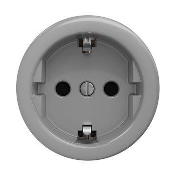 Reblig - Retro vägguttag utan ram SCHUKO 230V/16A grå
