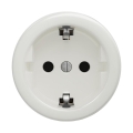 Reblig - Retro vägguttag utan ram SCHUKO 230V/16A vit keramik