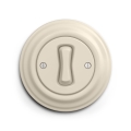 Reblig - Retroknapp med ram, beige