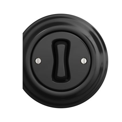 Reblig - Retroknapp utan ram, svart
