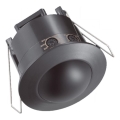 Recessed motion sensor PIR 360° 500W/230V svart