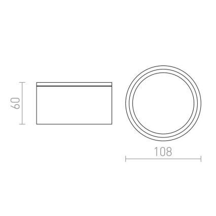 RED - Design Rendl - R10428 - Utomhus taklampa  MERIpå 1xGX53/11W/230V IP44 vit 